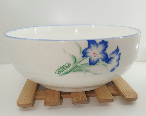Table mat heat insulating pot holder Bamboo tableware teacup mat Bamboo bowl and cup heat insulating mat LOGO
