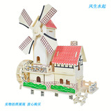 Деревянная трехмерная головоломка, хижина, вилла, DIY, 3D, домик своими руками