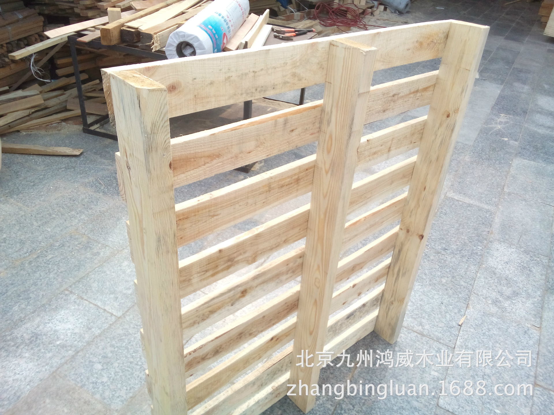 硬杂木托盘 松木托盘 杨木托盘 木拍子 木栈板 两面进叉 加工尺寸