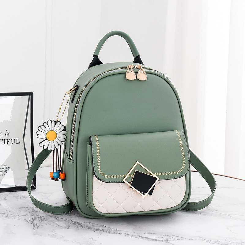 ins Internet celebrity bag 2020 new Korean style fashionable Korean style trendy backpack women's small bag women's backpack leather schoolbag ins Internet celebrity bag 2020 new Korean style fashionable Korean style trendy backpack women's small bag women's backpack leather schoolbag