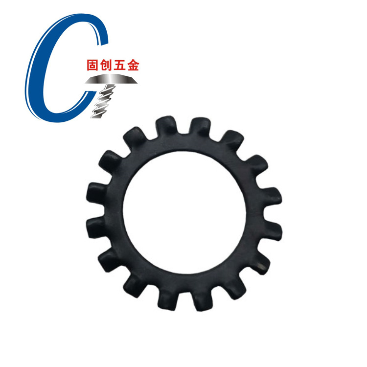 碳钢镀锌外齿锁紧垫圈止动防滑垫片菊花介子M3.2-M17DIN6797A
