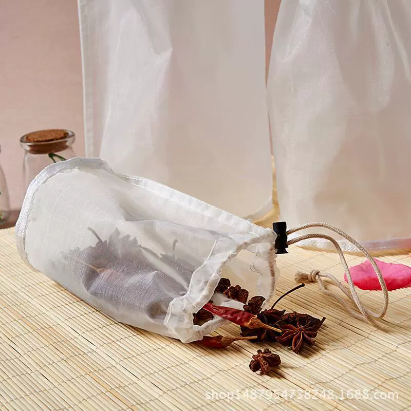 Сгущенный нейлоном цилиндрический цедильный мешок Износостойкий экструзионный клецки Вегетабле фруктовый сок-извлекая цедильный мешок бочонка