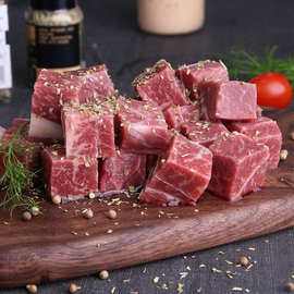 澳洲进口s级牛腩粒300g 新鲜冷冻牛腩肉商用烤肉烧烤雪花牛肉批发