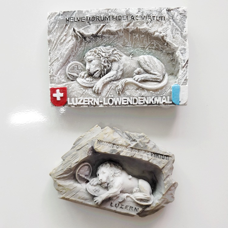 Description Picture 2 of itemSwitzerland Frdige Magnets Tourist Souvenirs Lucerne Lion Landmarks Magnetic Stickers Home Decor Swiss Travelling Fridge Sticker