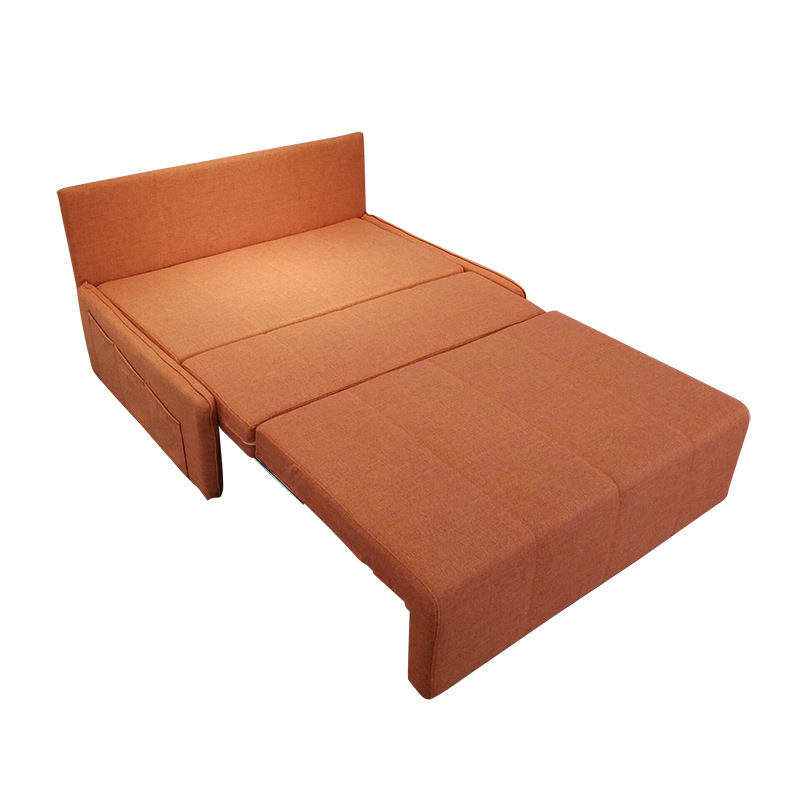 Sofá cama de tela desmontable multifuncional de doble propósito pequeño apartamento balcón almacenamiento plegable retractable sofá perezoso