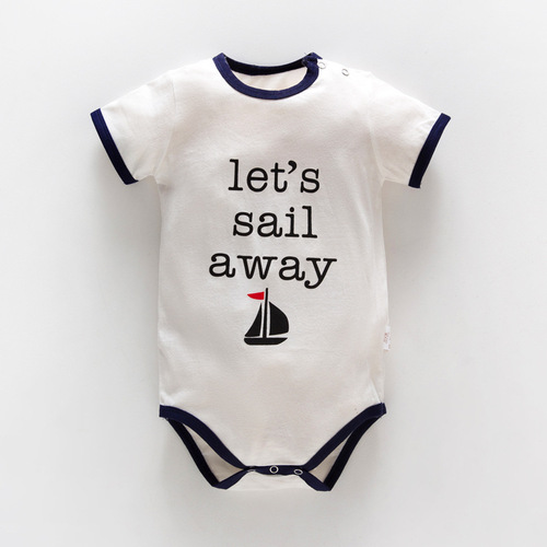 Baby clothes, baby girl's onesie, summer thin triangle harem, thin summer boy's newborn bag, summer clothing