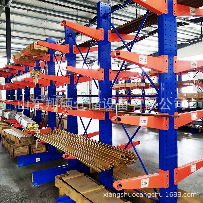 Консольные стеллажи для склада, односторонние или двусторонние (опционально), регулируемая высота полок, прямые поставки с завода