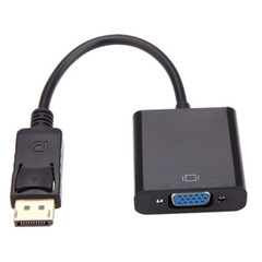 Manufacturer supply DP TO VGA adapter high definition displayport computer connect projector large dp to vga