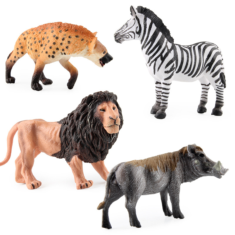 [Volver envío gratis] Africano mundo animal traje León modelo cocodrilo Tigre modelo decoración XD168-D1