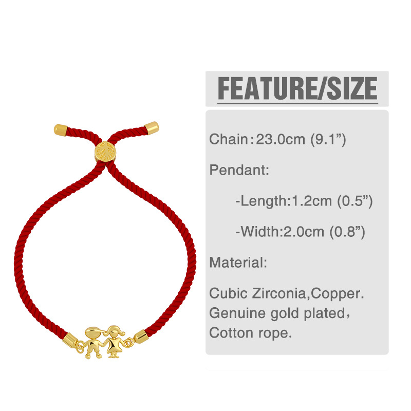 Fashion Bracelet Yiwu Nihaojewelry Wholesale Red Rope Bracelet Korean Couple Bracelet display picture 1