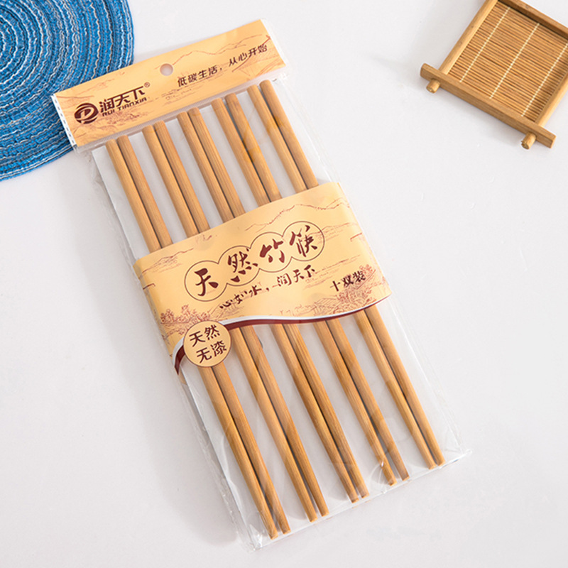 Bamboo chopsticks 10 pairs of carbonized light plates X850 craft…