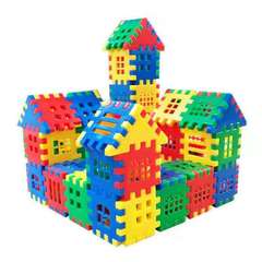 Building block plastic house puzzle toy for 3-6 year old boys and girls, early childhood education, intellectual development children's toy
