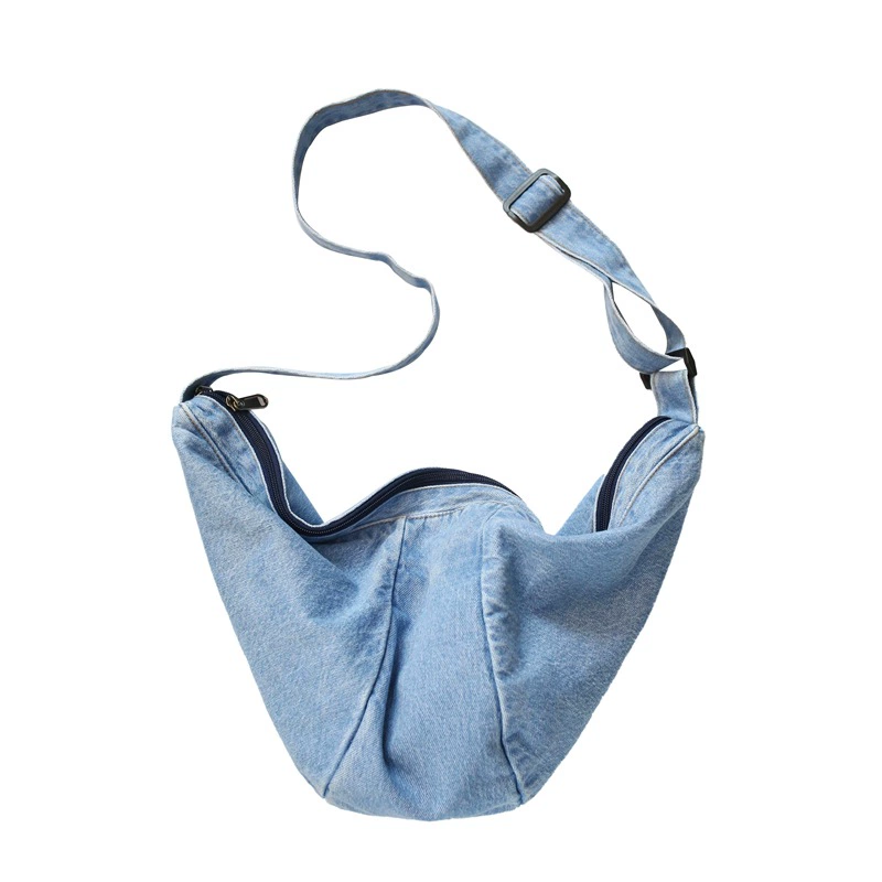 Сумка-шарф Denim брендовая, вместительная сумка через плечо, на одно плечо, корейский стиль