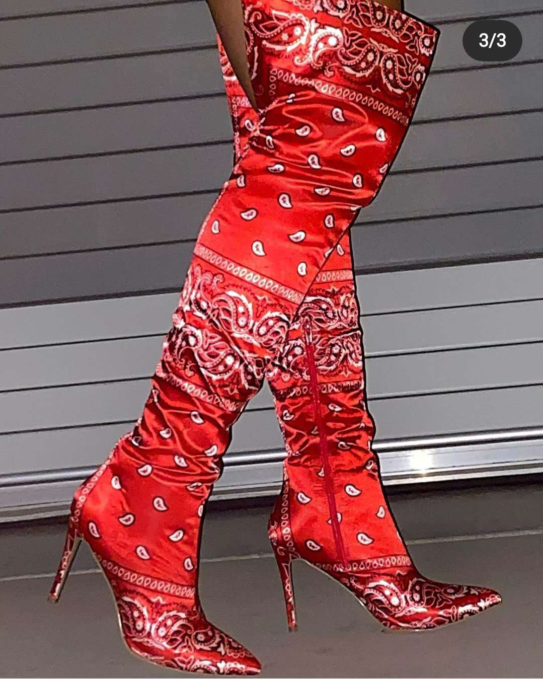 Thigh high boots with matching purse Clearance