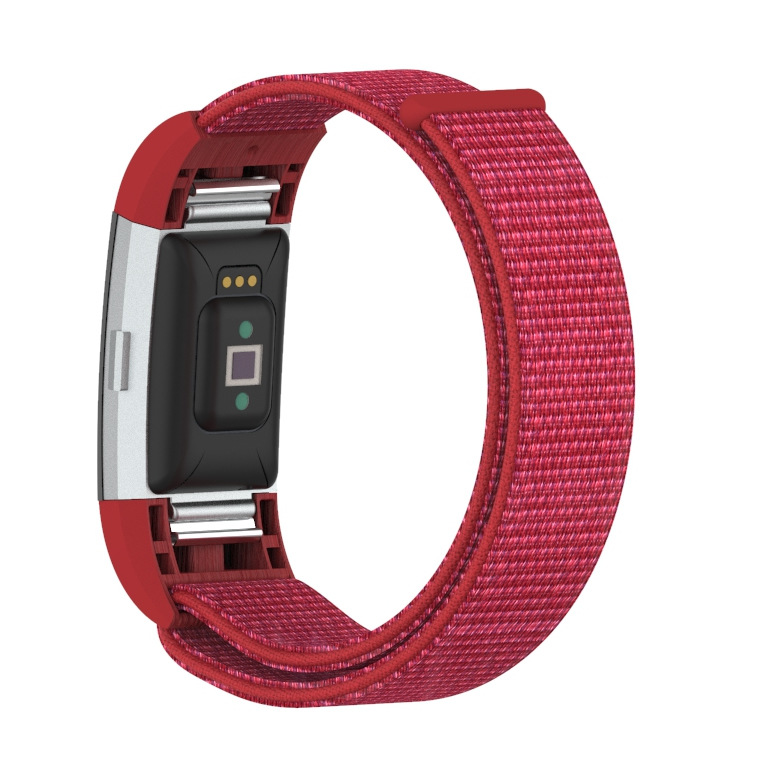 fitbit charge2尼龙回环表带 智能手环/手表腕带 魔术贴/塑胶头粒