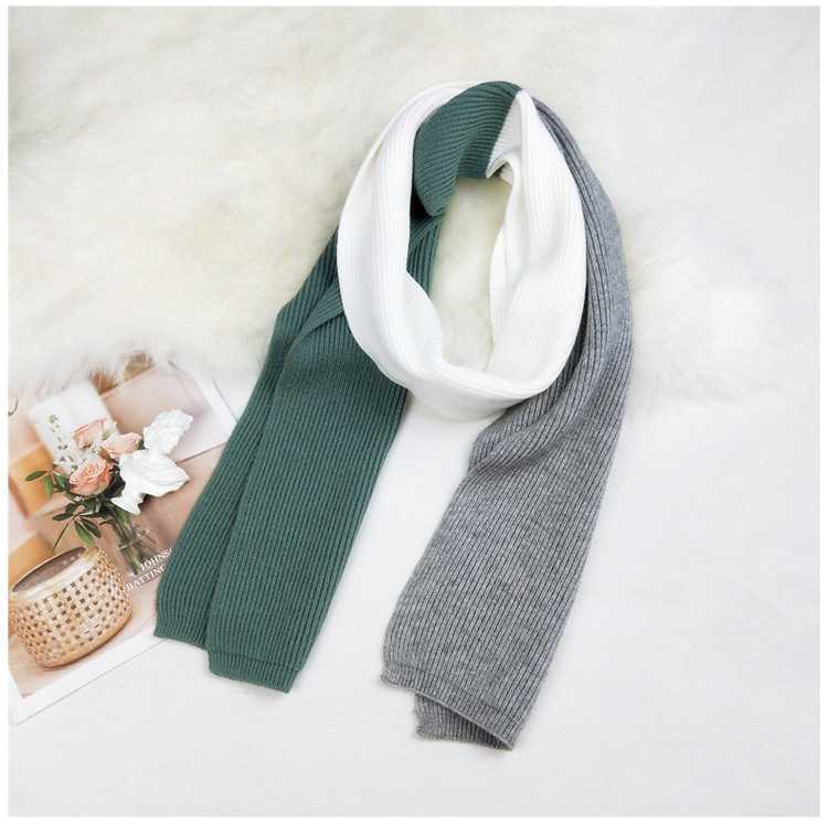 Knitted Wool Scarf For Women Autumn Korean Long Warm Scarf display picture 7