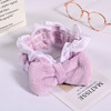 Japanese headband for face washing with bow, Korean style