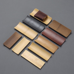 Bamboo hotel restaurant towel tray, towel dish, Zen bamboo rectangular household wet wipes tray towel tray