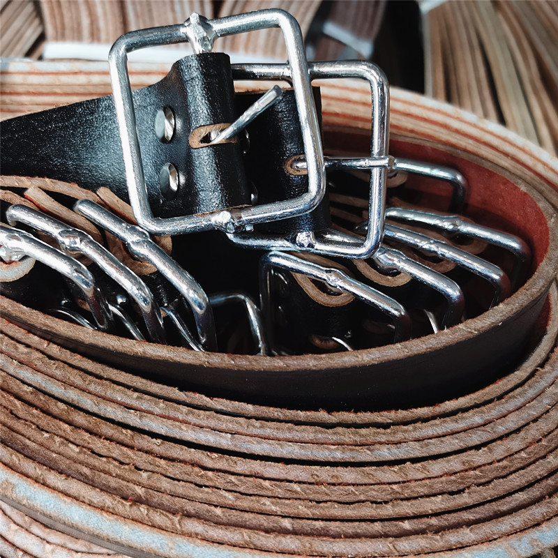 Best-selling men's genuine leather belts on the street, now knife-cut, single-piece pigskin belt, pin buckle belt, manufacturer ready stock wholesale