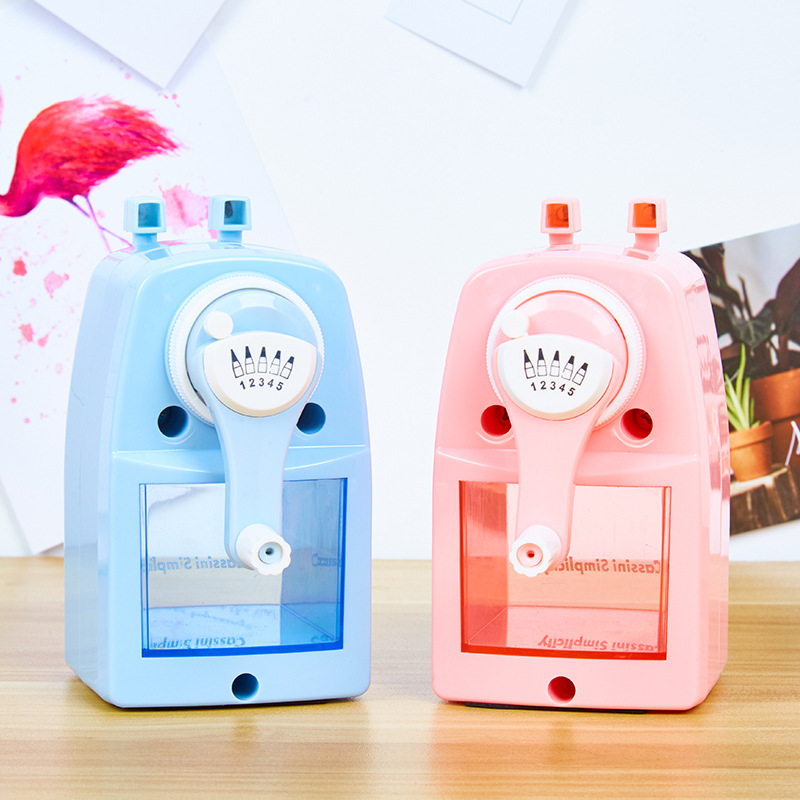 Sacapuntas de lápiz de oficina simple 7521 Sacapuntas de lápiz de color Morandi sacapuntas Sacapuntas de lápiz de oficina Sacapuntas de 5 engranajes de ajuste de espesor