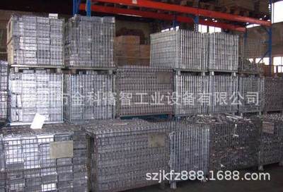 倉儲籠廠家批發零售，網線鐵籠子，車間物料中轉筐，可折疊鐵筐