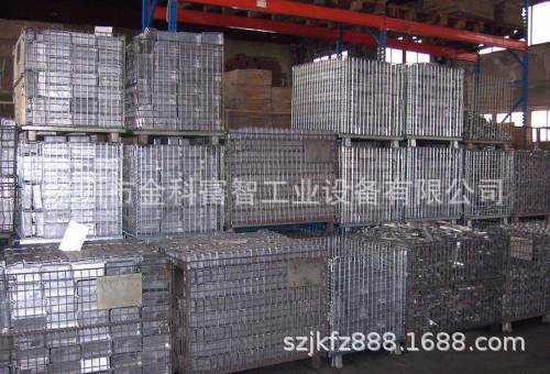 倉儲籠廠家批發零售，網線鐵籠子，車間物料中轉筐，可折疊鐵筐