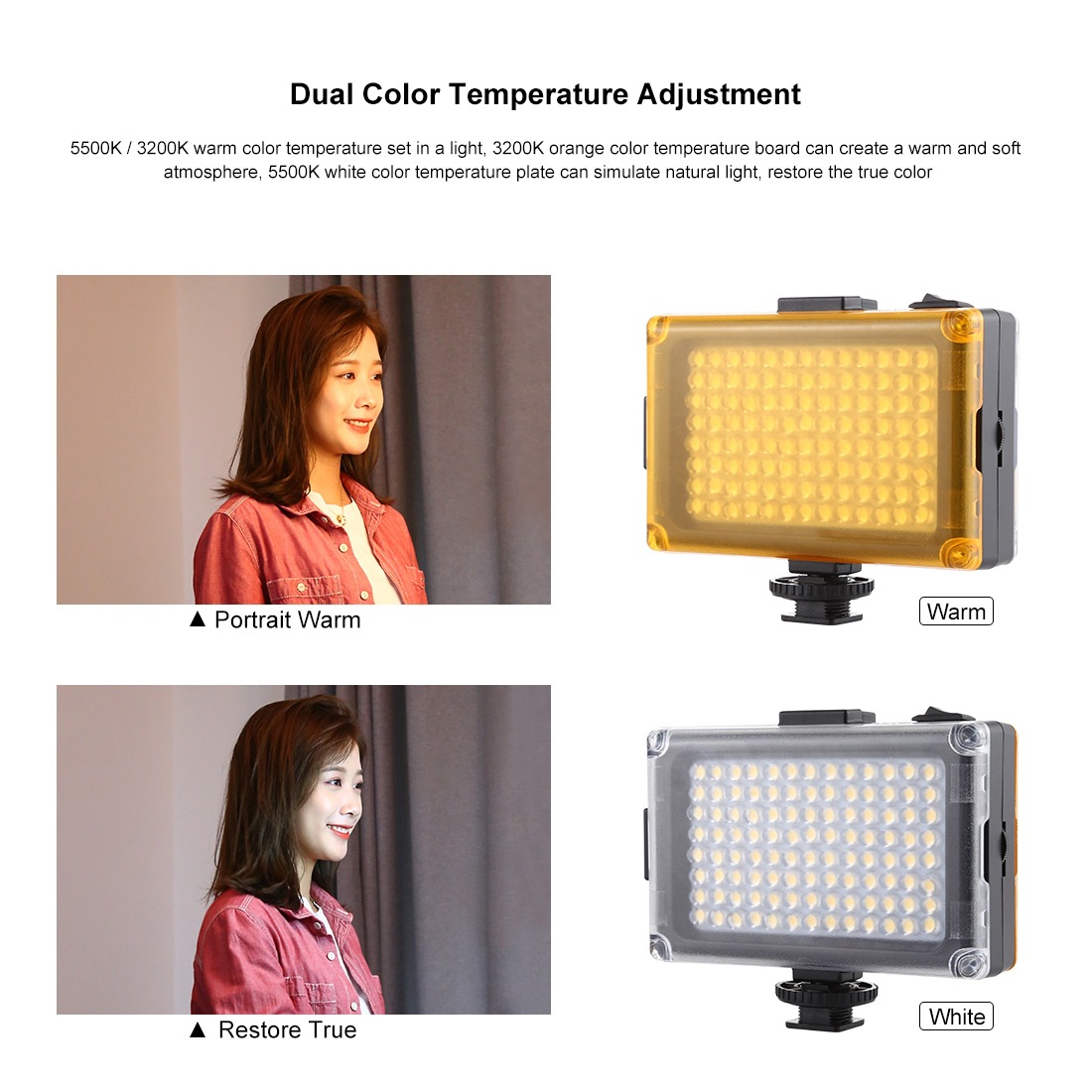 源头工厂 相机单反婚庆摄影机顶补光灯 网红手机直播自拍led灯-阿里巴巴