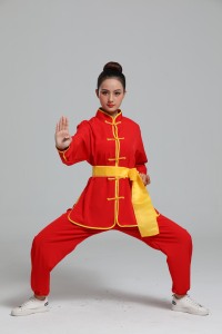 新款打鼓服舞龙舞狮表演服男女生秧歌服装腰鼓服武术练功服演出服