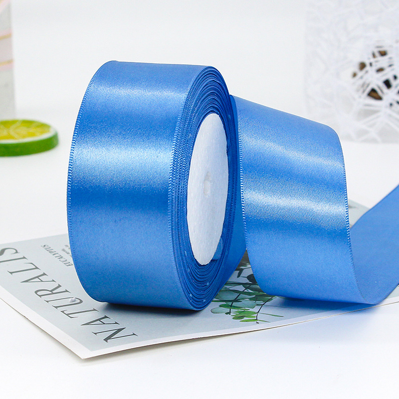 Fábrica al por mayor 4cm cinta de poliéster de un solo lado caja de regalo de flores cinta decorativa cinta de embalaje de regalo cinta