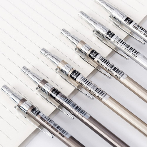 Metal automatic pencil 0.5/0.7mm lead refill student simple push pen office mechanical pencil wholesale