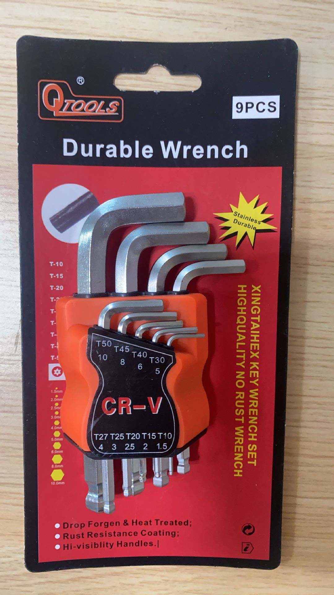 内六角扳手亚光球头插卡标准款 厂家直销