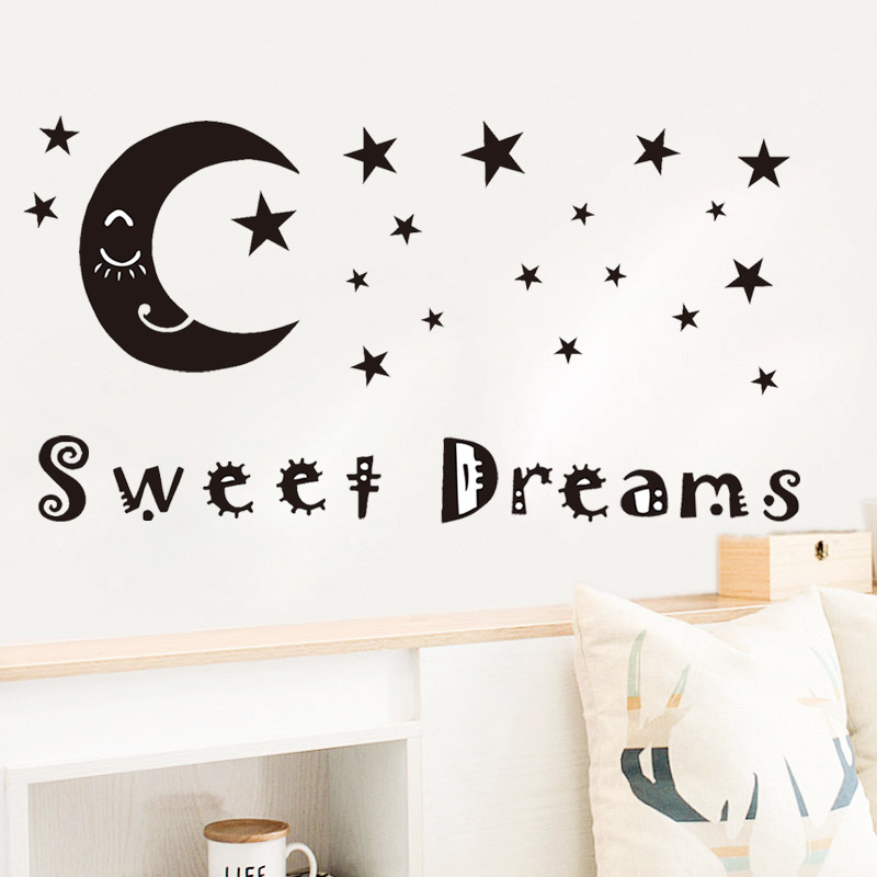 Creative  English Proverbs Star Moon Wall Stickers display picture 2