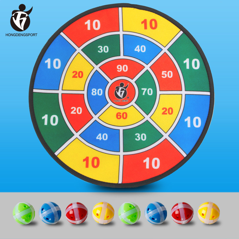 Juguete de interior al aire libre para niños tablero de dardos objetivo de dardos entre padres e hijos bola pegajosa paño hogar objetivo de dardos placa pegajosa