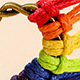 Nueva Moda Tejida A Mano Amor Amistad Pulsera De Aleación En Forma De Corazón De Colores Del Arco Iris display picture 6