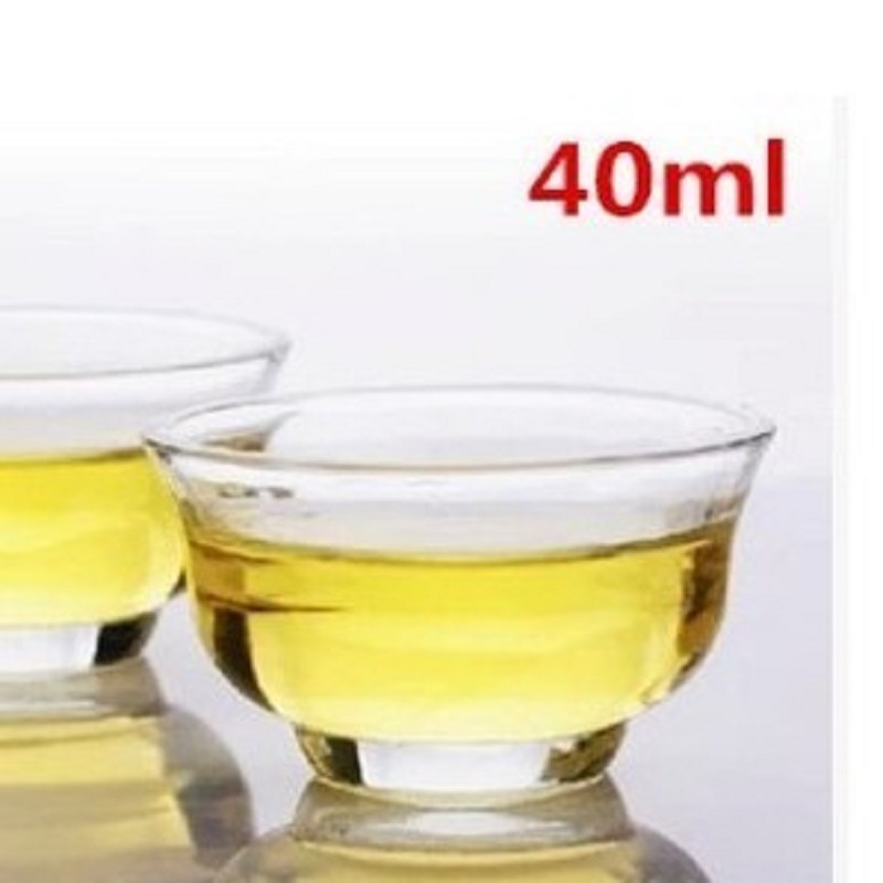 Taza de té de vidrio de doble capa aislada pequeña taza de té de hogar mini con mango Mark Taza de tamaño pequeño taza de té pequeña