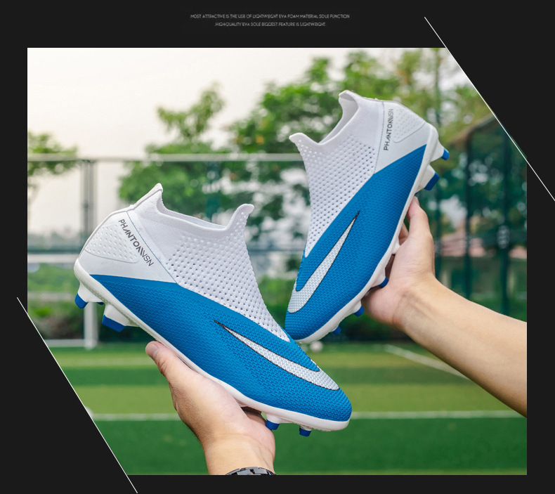 Calzini da calcio nuovi High Bang Flying in maglia soprascarpe per ragazzi e ragazze AG unghie lunghe in pelle piedi giovani studenti sportivi_voghion.com
