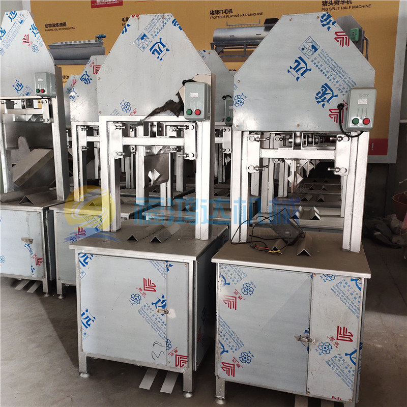 生产猪头劈半机 猪头牛头劈半机 新式劈猪头机速度快产量高