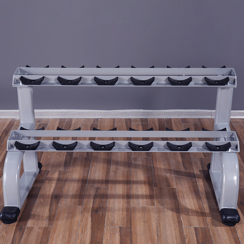 Multi-funcional de doble capa con mancuernas 10 pares 6 pares de cabeza redonda hexagonal rack de almacenamiento Gimnasio Profesional equipo doméstico