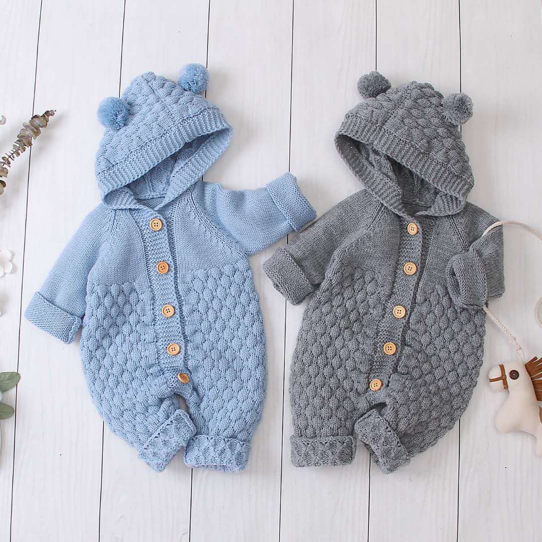 Mignon Couleur Unie Coton Bébé Vêtements display picture 3