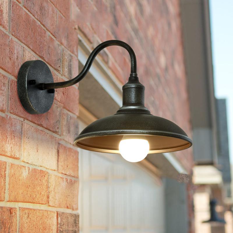 American Outdoor Waterproof Wall Lamp Retro Balcony Terrace Exterior Wall Lamp Outdoor Lighting Exclusive One-piece Drop Shipping