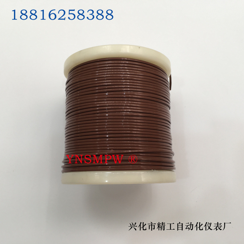 高精度灵敏热电偶棕色四氟测温线TX2*0.32多路巡检仪铁氟龙感温线