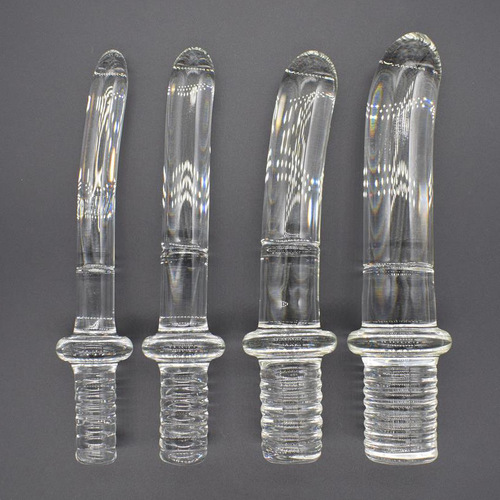 Glass penis anal plug female masturbation device simulation toys adult sex toys male appliances