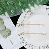 Fashionable double-sided matte long brand earrings, Japanese and Korean, city style