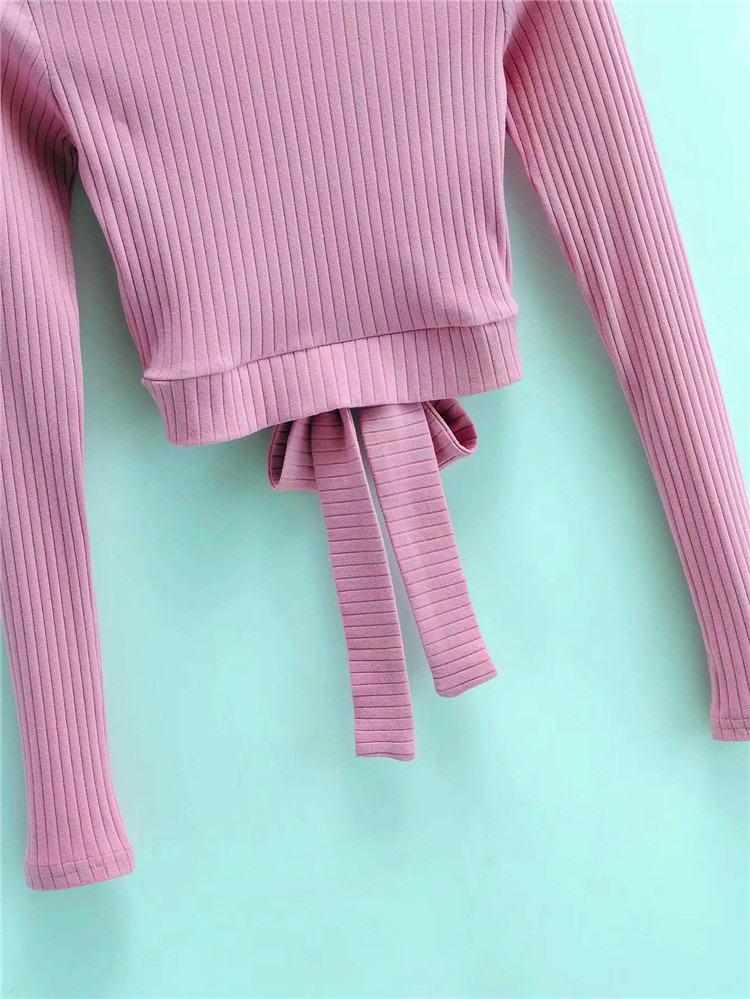 long-sleeved slim knit bottoming shirt  NSLD16413