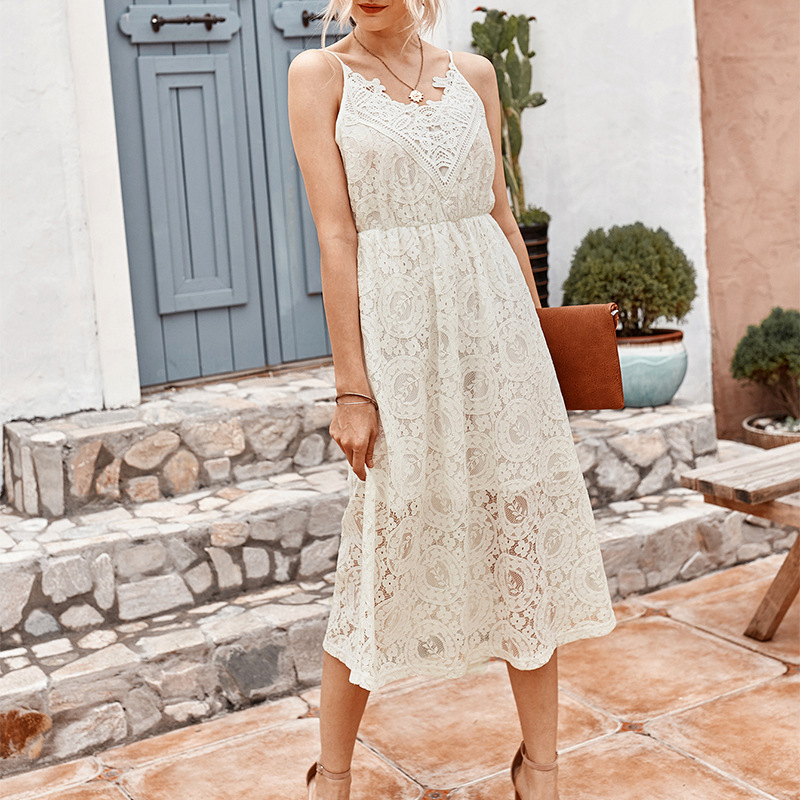 women's summer lace fairy dress waist sexy skirt NSKA1339