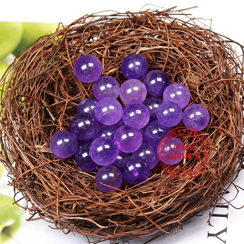 Uruguay natural amethyst ball small particle round beads 13-18mm non-porous DLY jewelry accessories wholesale