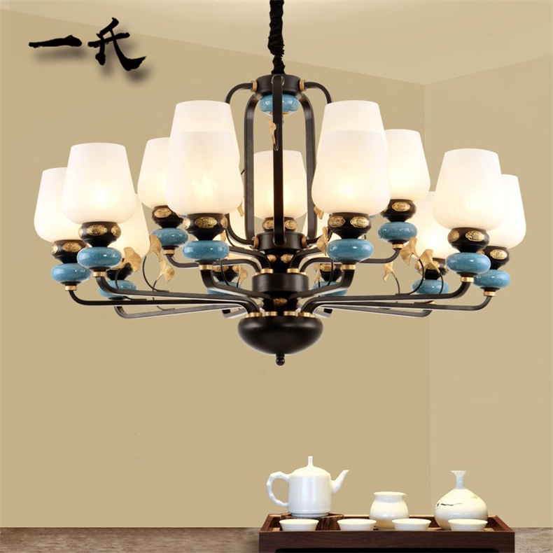 New Chinese style a chandelier Simplicity Chinese style a living room Restaurant Bedroom lights hotel villa Study To fake something antique European style