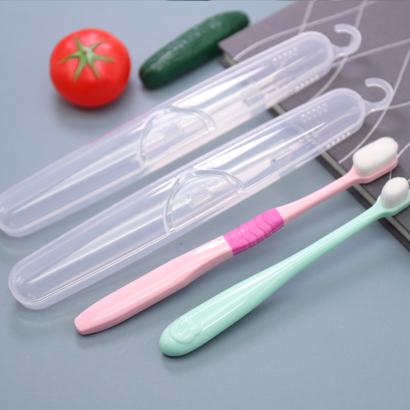baby PP toothbrush storage box Cara Hooks transparent Plastic Toothbrush box Portable travel toothbrush Convenient box