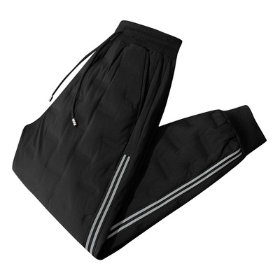 羽絨褲男士棉褲冬季外穿加絨加厚鴨絨褲戶外運動保暖防風內穿褲子