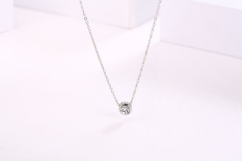 Estilo de diseñador, moderno y versátil, collar de diamante simple, colgante de borla, temperamento exquisito y exhibición de clavícula._voghion.com